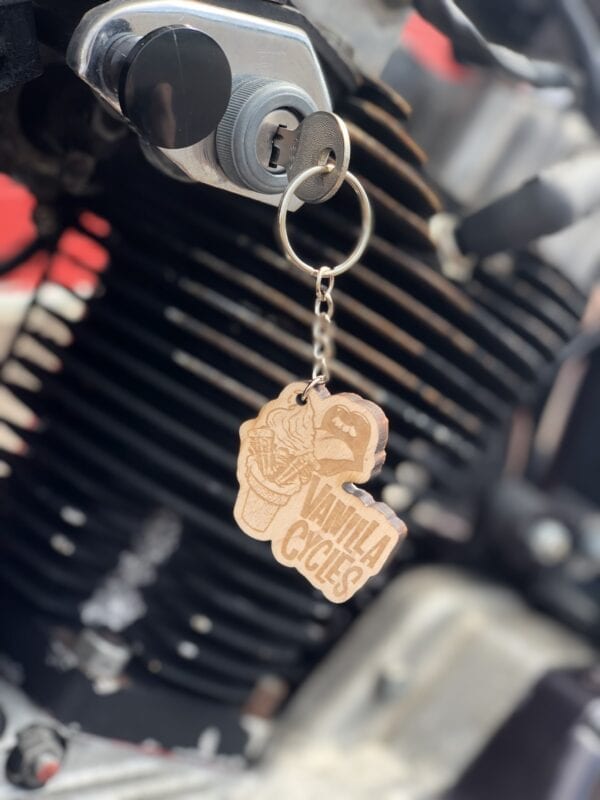 Vanilla Cycles Shovelhead Keychain